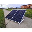 Aufständerung Alu 35 °  im Hochformat