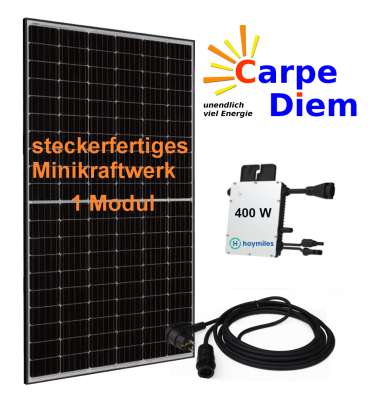 steckerfertige Mini-Solaranlage MK450 HOY 5 m Anschlusskabel, Schuko-Stecker