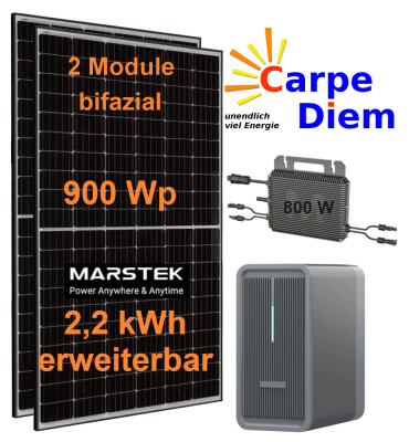 MK 900 BAT Balkon-Speicherkraftwerk 1 Stk. B2500-D 2,2 kWh