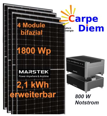 MK 1800 BAT Balkon-Speicherkraftwerk Basis + Erweiterungsakku 4,2 kWh