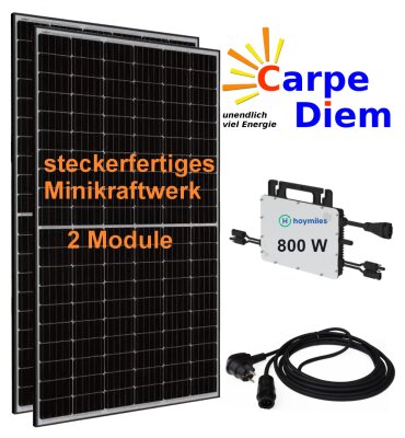 steckerfertige Mini-Solaranlage MK930 HOY 5 m Anschlusskabel - offenes Kabelende