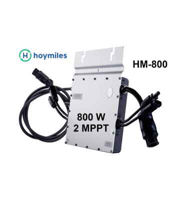 Zweifach-Modulwechselrichter Hoymiles HM-800 10 m AC-Anschlusskabel - Schuko-Stecker